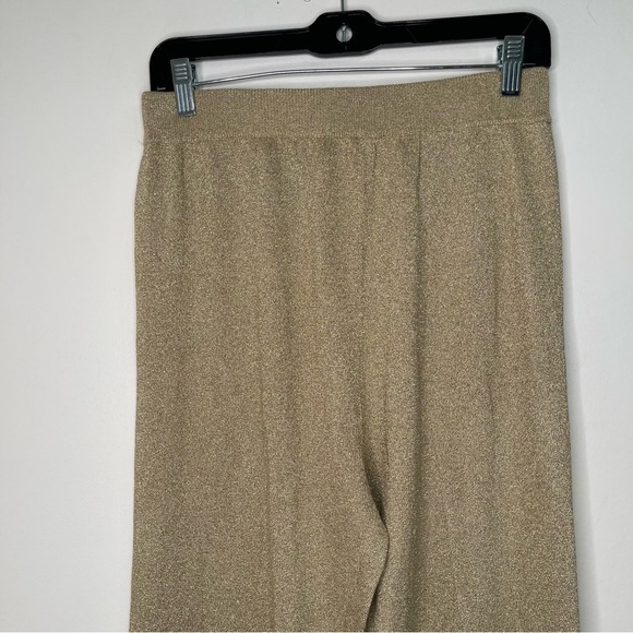 Shannan Gold Metallic Pants in Size L - Picture 2 of 6